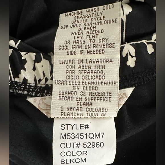 Speechless | Tulle Lined Black & White Floral Adjustable Straps Dress Size 9 - Picture 11 of 12